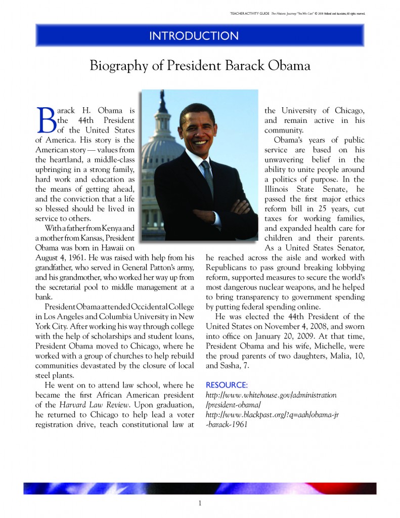 write essay about barack obama